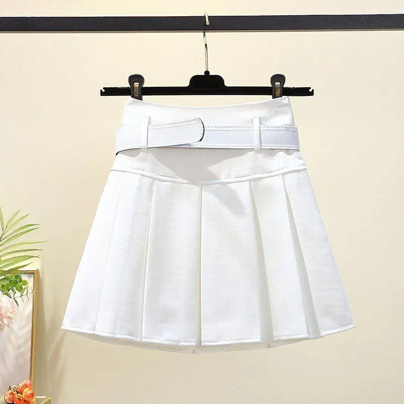 Femmes rose a-ligne Mini jupe Vintage années 2000 Y2k Gyaru jupe plissée Harajuku Style coréen jupes avec ceinture vêtements printemps été