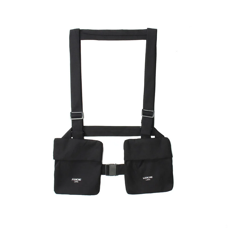 

Новинка 2022, Мужская функциональная коллекция, трендовая красивая модная сумка-жилет в стиле Ins, в стиле хип-хоп, с карманами, тактическая темная сумка 2Y2523