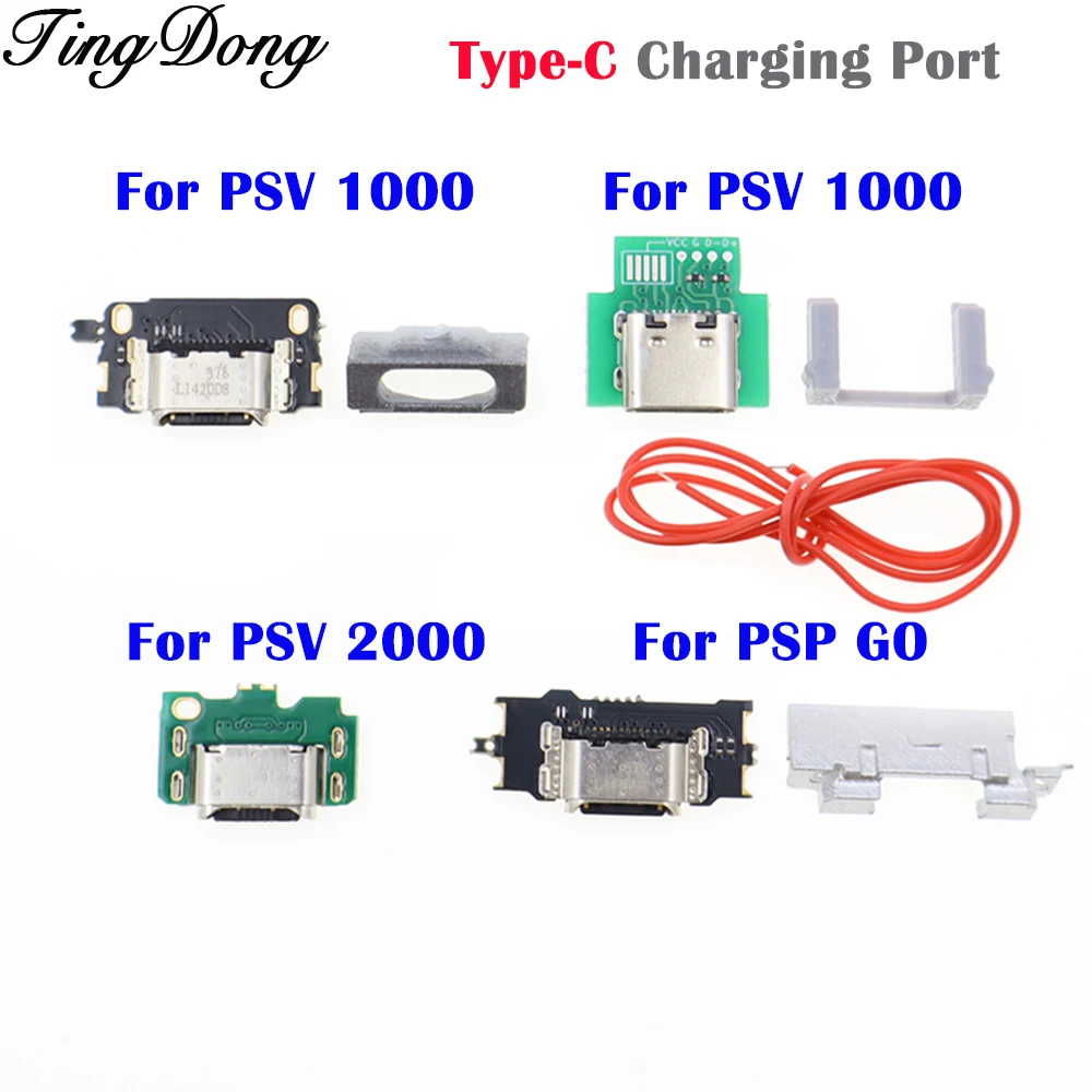 1 Stück DIY Typ-C Ladeanschluss für PS Vita PSV1000 PSV2000 PSP GO Konsole USB-Anschluss Umbau Mod Ersatzteile Reparatur