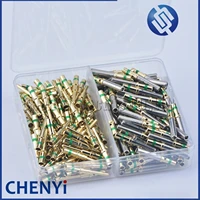 Terminales sólidos de acero inoxidable chapados en oro de 50/100 piezas, macho y hembra, 0460-215-1631 0462-209-1631, para la serie Deutsch DT