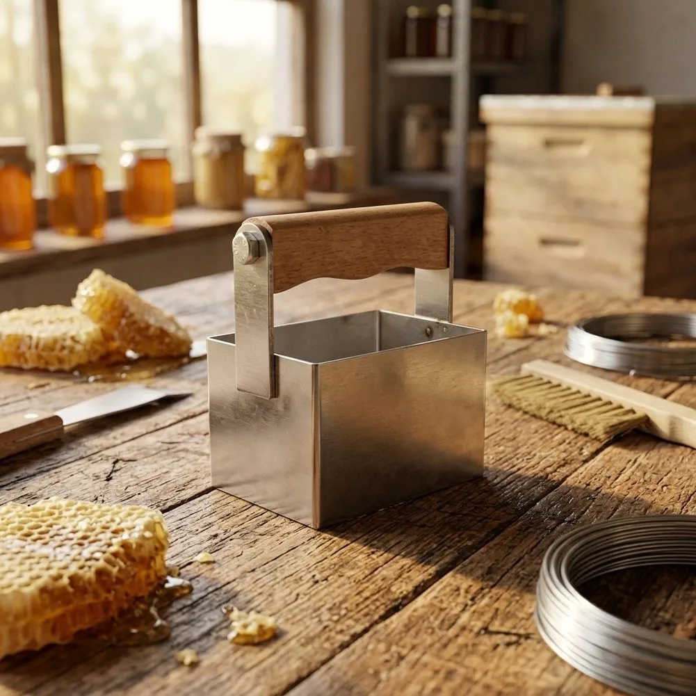 Stainless Steel Honey Comb Cutter for Beekeepers Designed for Clean Comb Harvesting and Storage 10.6 9.2 6.1 CM Dimensions