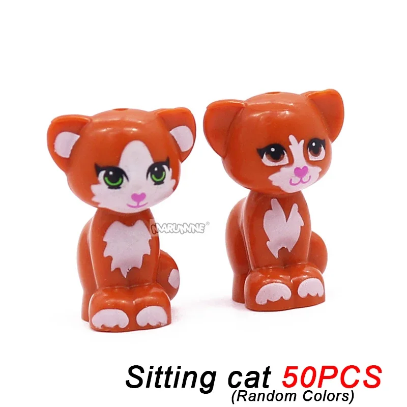 Marumine Flamingo Tier Bausteine Teile Moc Ziegel Möwen Pinguine Eichhörnchen Husky Vogel Kits Zubehör DIY Modelle Spielzeug 6