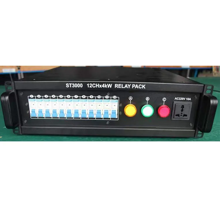 

12 Way 4kw Power Box Three-phase Five-wire System Stage Light Power Supply Box