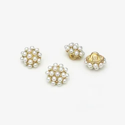 10pcs Beautiful Pearl Buttons for Clothing Sewing Supplies and Accessories Fashion Shirt Cuff Neckline Decorative Buttons