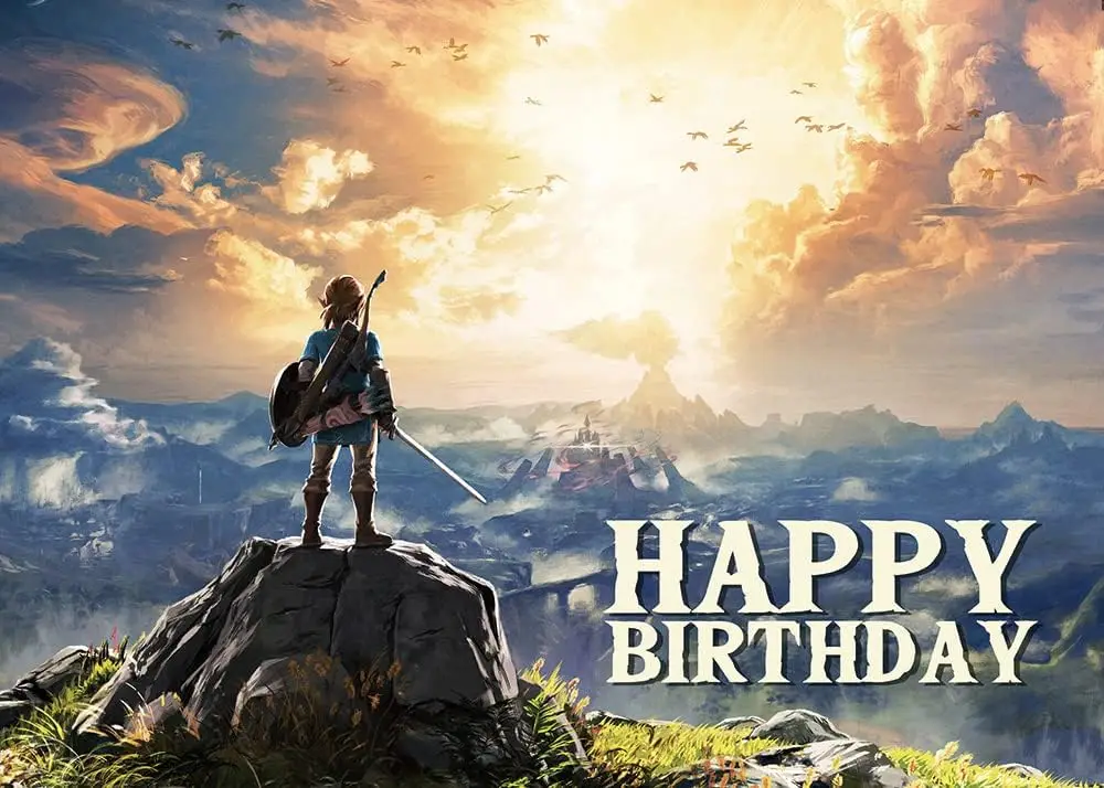 أسطورة زيلدا موضوع التصوير خلفية للأطفال ، فيلم الكرتون ، عيد ميلاد سعيد ، صورة ، استحمام الطفل الديكور