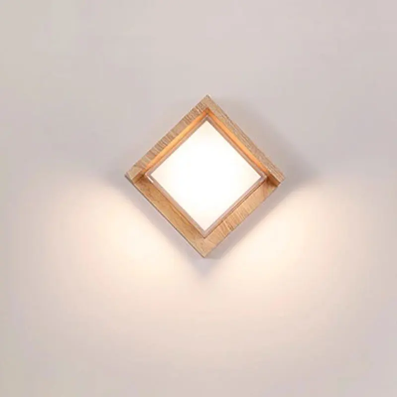 Nordic Minimalist Indoor LED Wall Lamp Japanese Style Living Room Wall Sconce For Bedroom Bedside Hallway Lighting Decor Fixture