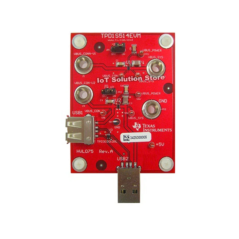 TPD1S514-1EVM — TPD1S514-1EVM USB Charger Overvoltage Surge and ESD Protection Evaluation Module