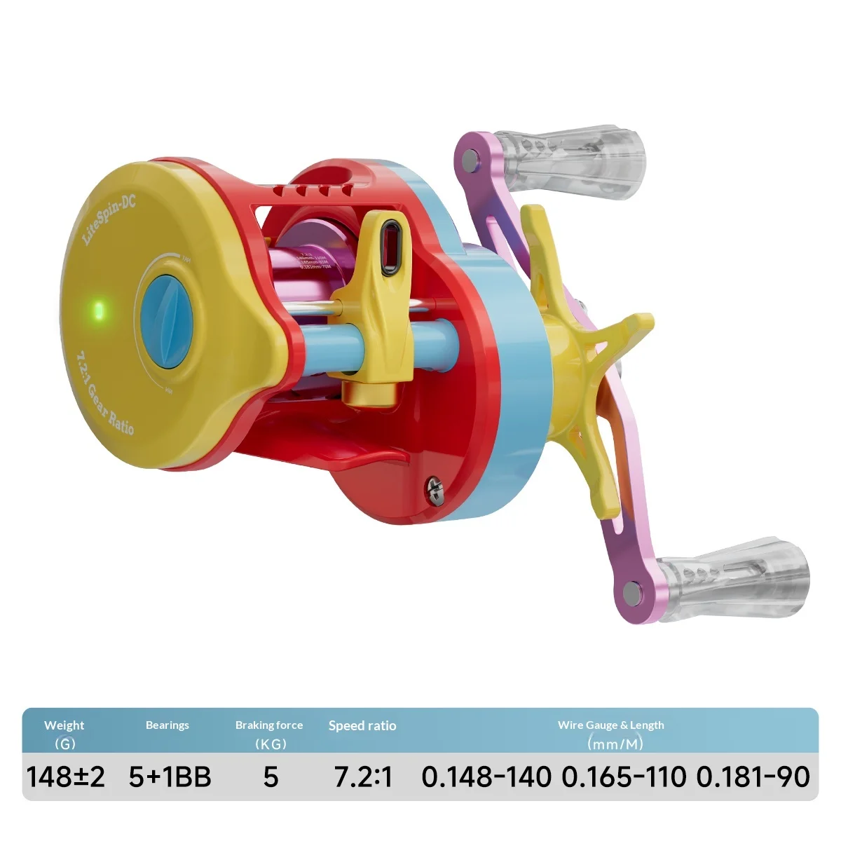 DC LiteSpin 最終価格‼️TEBEN 左 SDC Gear, Reel:7.2:1 Fishing Smart SDC LiteSpin-DC TEBEN リール