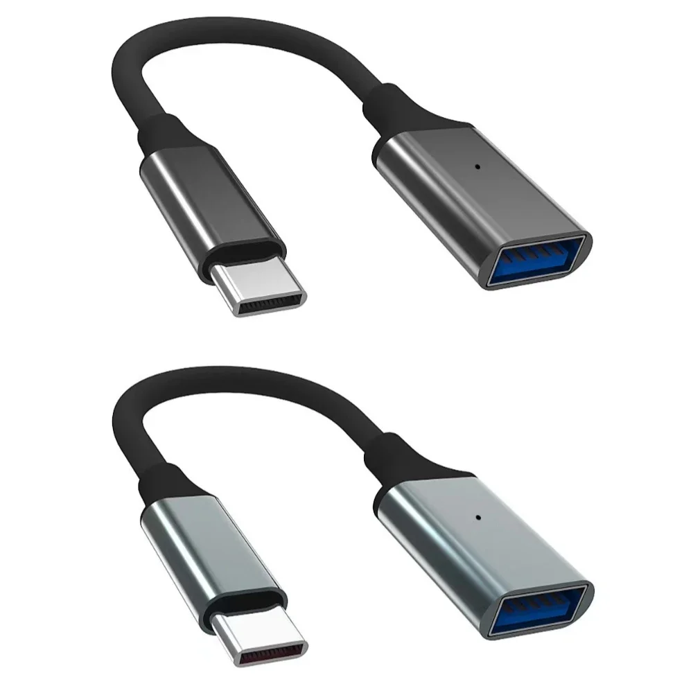 2pack High-Speed USB-C Connector USB 3.0 to Type-C OTG Adapter Cable for Smartphones & Tablets, Phone Adapter
