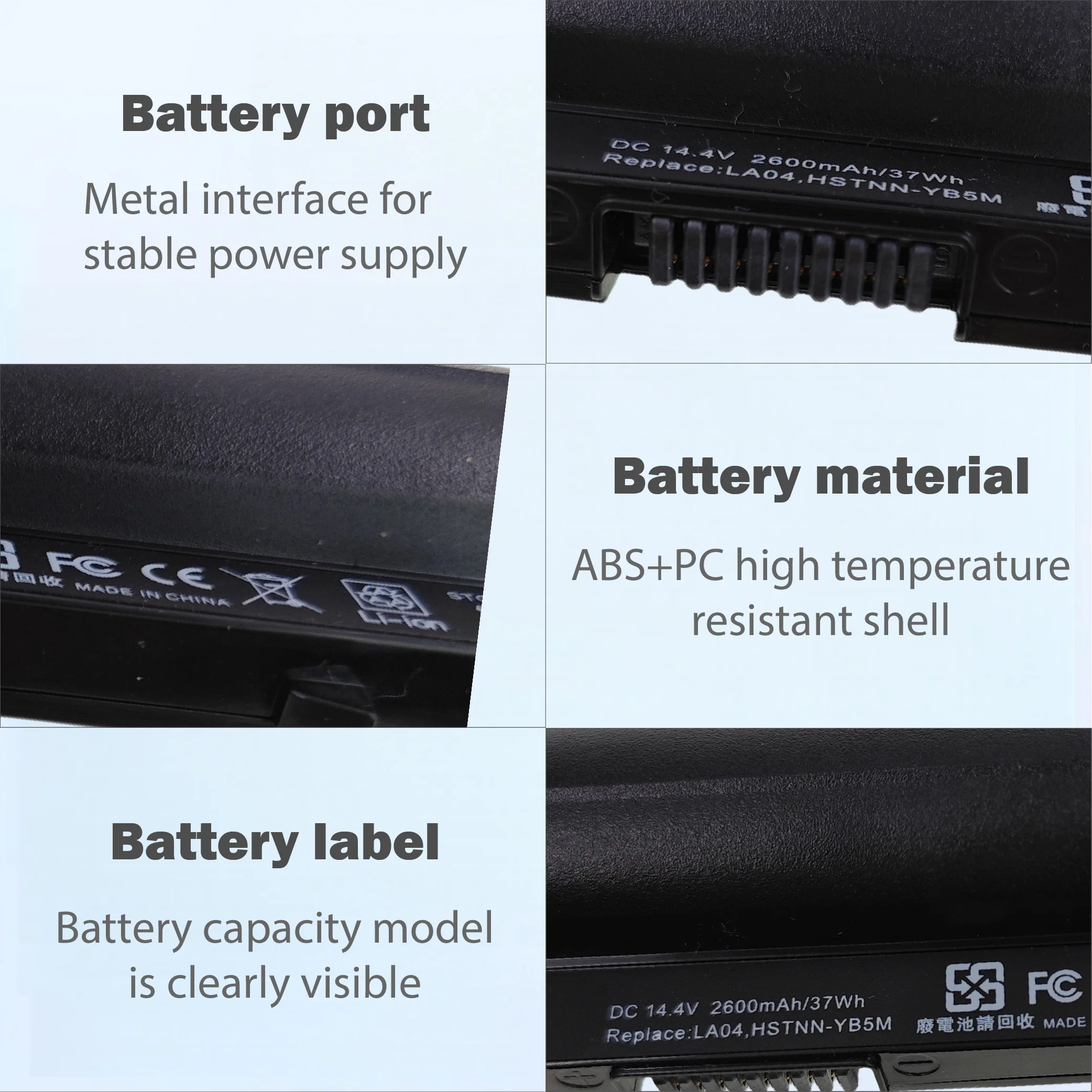LA04 14.4V 37Wh Battery for HP Pavilion 14 15 241 248 340 345 345 350 G1 G2 LA04DF HSTNN-IB6R HSTNN-YB5M