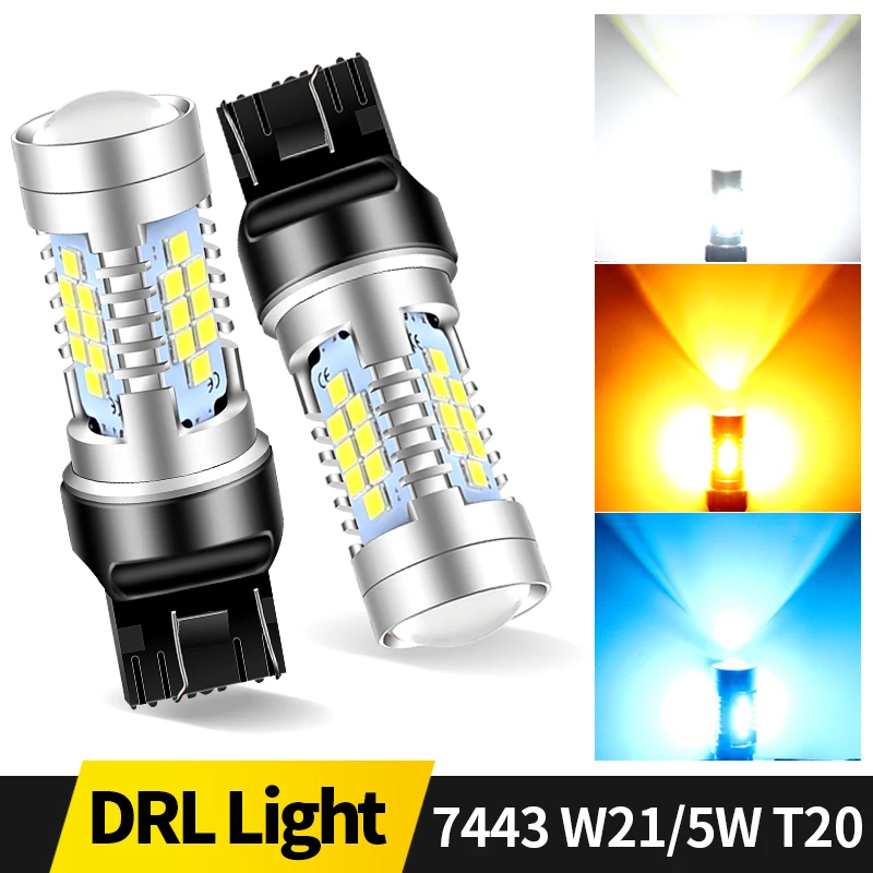 2 stücke 30-SMD T20 7440 W21W W21/5W 7443 Led-lampen Super Helle Auto lichter Bremslichter Tagfahrlicht Auto Zubehör