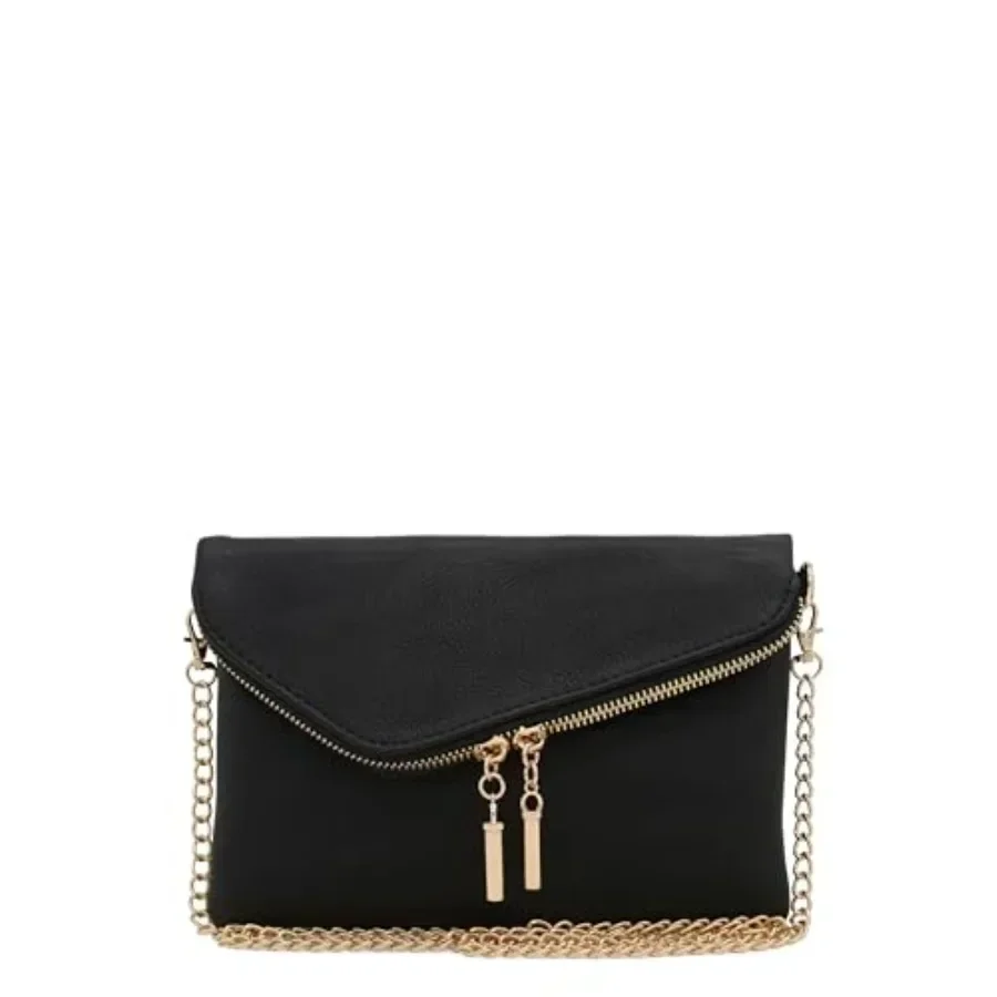 

FashionPuzzle Envelope Wristlet Clutch Crossbody Bag with Chain Strap