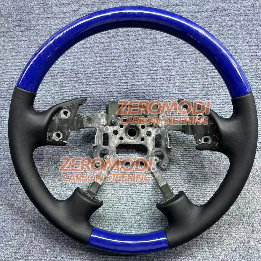 Replacement D Shape Wood Leather Steering Wheel with Leather for Honda Odyssey 2003-2008