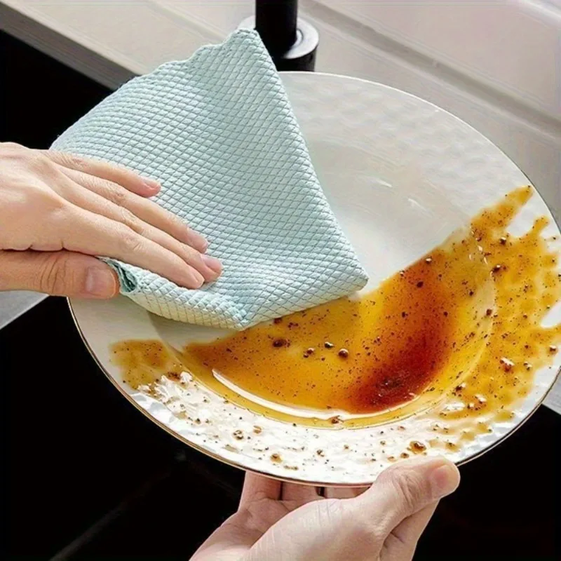 Microfiber Cleaning Cloths, Reusable Lint-Free Highly Absorbent, Anti-Grease for Kitchen Bathroom Car and Multi-Surface Cleaning
