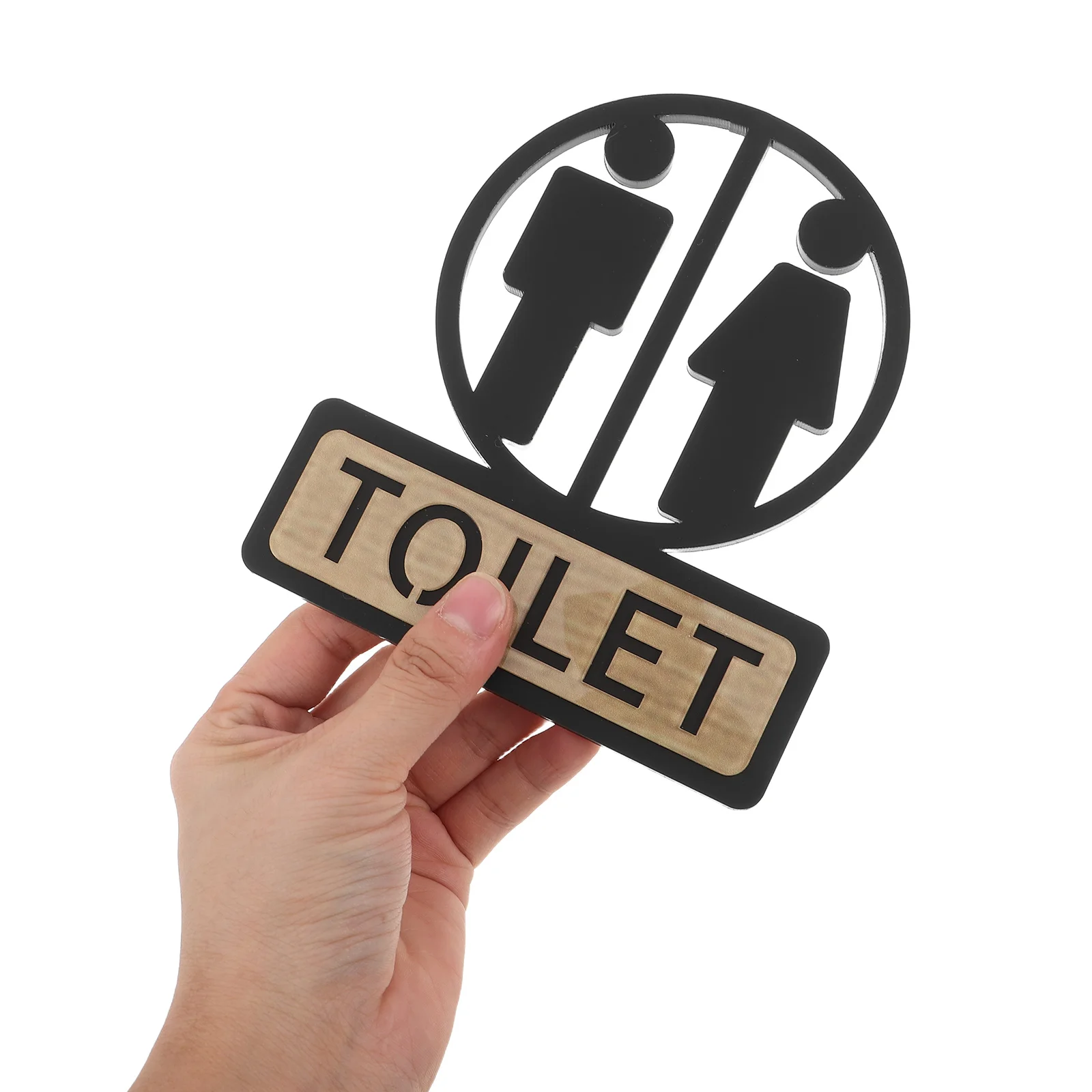 

Bathroom Signs For Home Men Women Restroom Door Sign Waterproof Acrylic Wall Mount Toilet Decal Office Hotel Decor