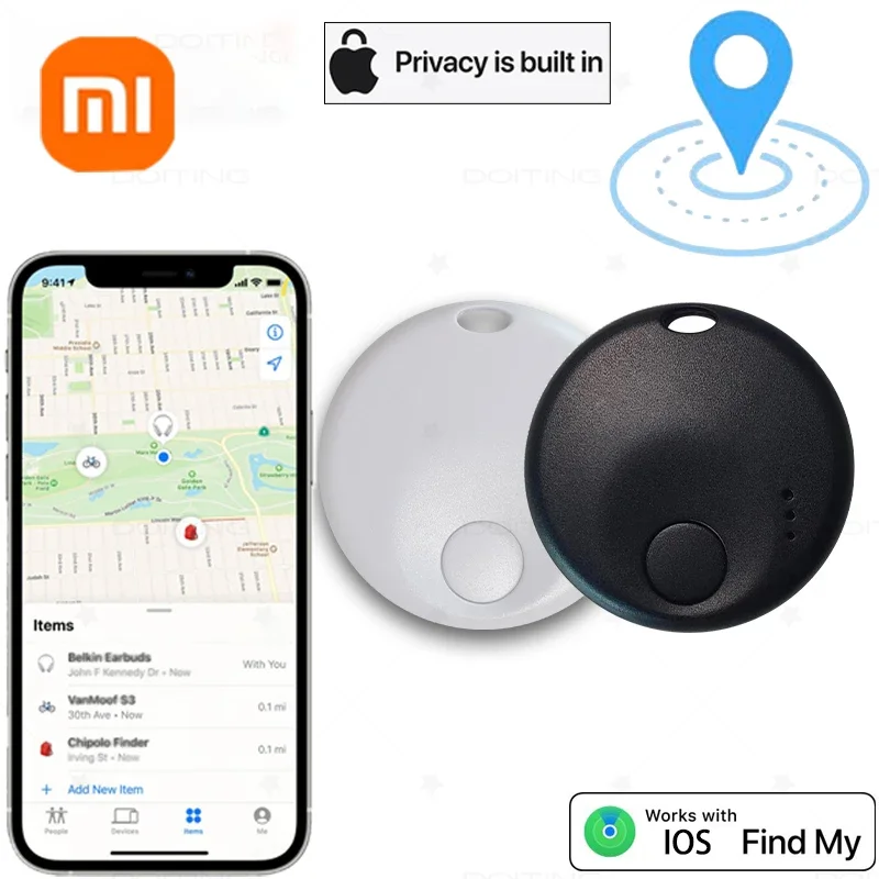 XIAOMI Mini Smart AirTag Bluetooth Portable GPS Tracker Anti-lost Device for Kid Pet Key Luggage Backpack Tracking Locator New