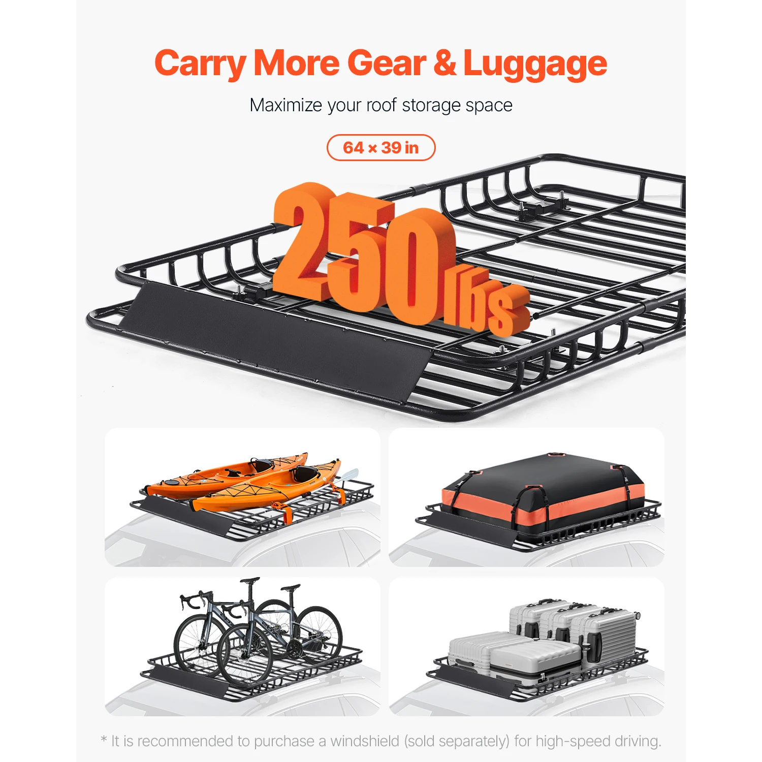 Roof Rack Basket 64x39x4.1