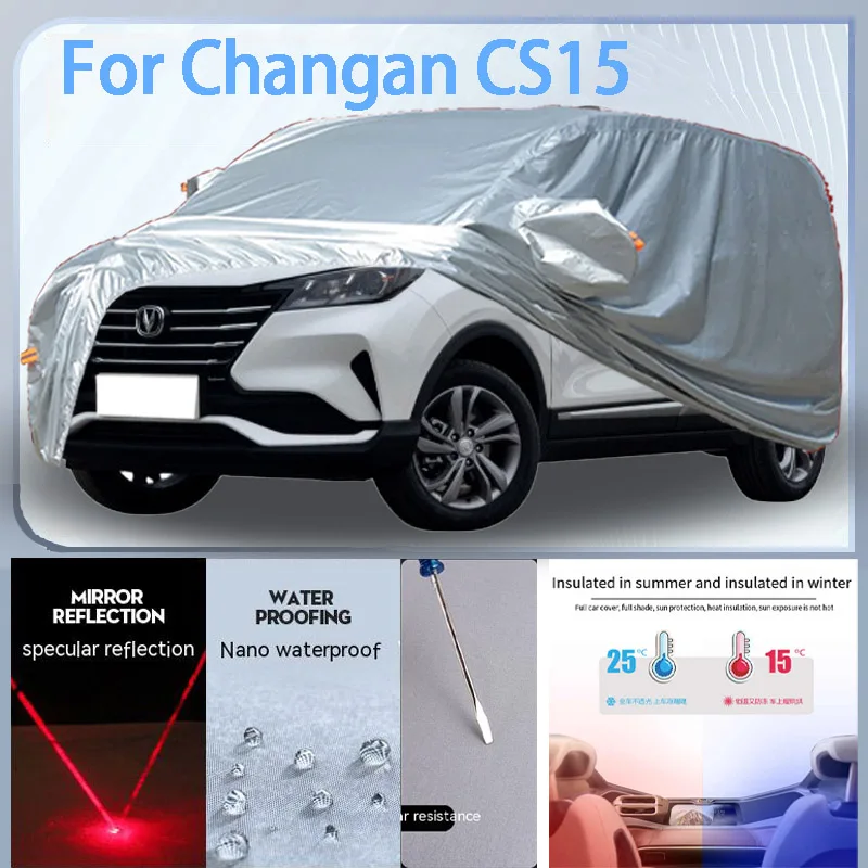 

For Changan CS15 Full Car cover with UV protection and Winter Insulation roles,Rainproof,Snowproof Ati-frost properties.