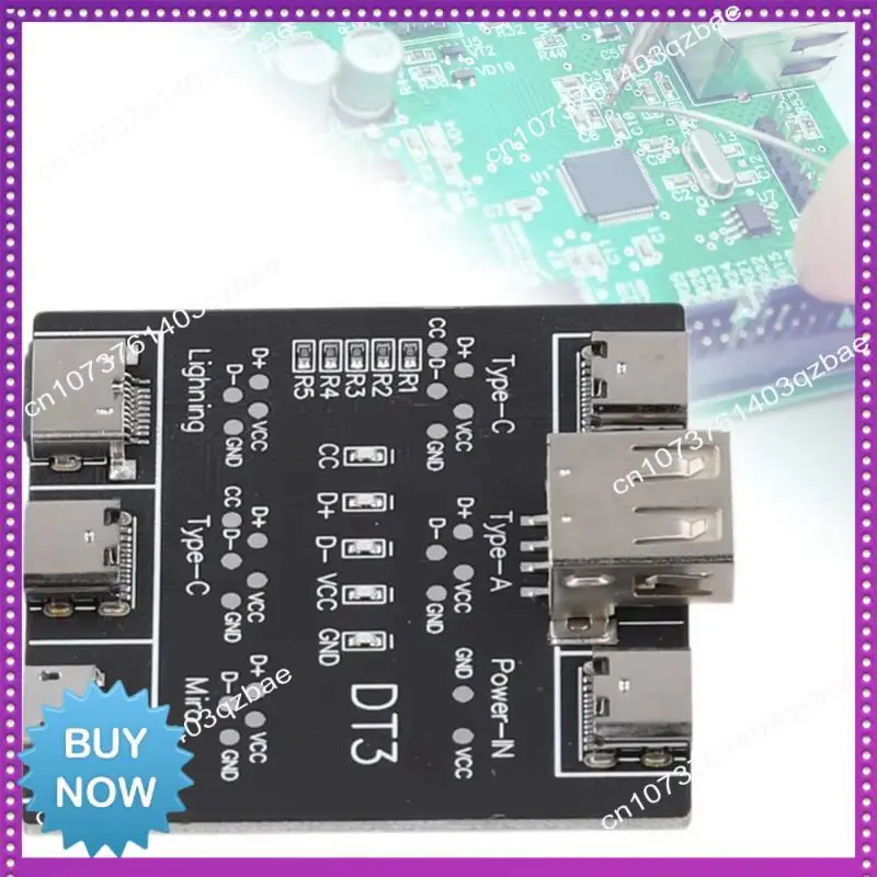 Hot Ltem 2PCS Data Cable Detection Board USB Cable Tester Micro USB Cable Tester USB Type-C Date Cable On-Off Detection Board