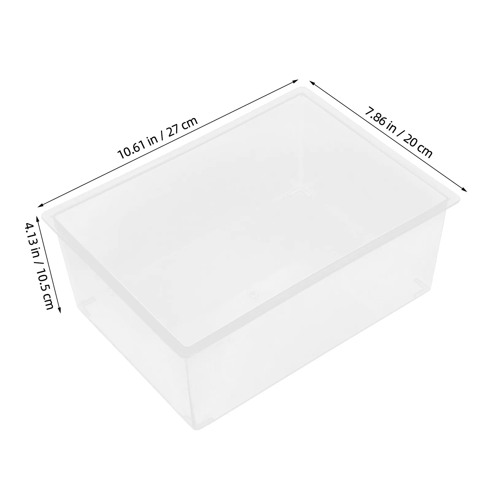 Transparent Thickened Plastic Square Lab Basin for Washing Tools, Cleaning & Chemical Handling