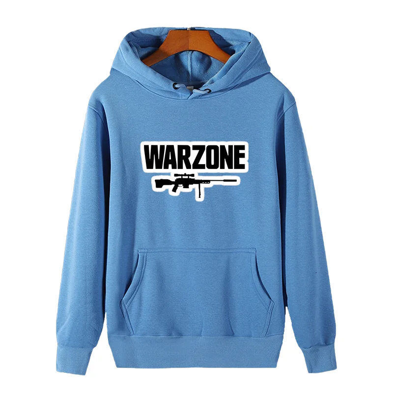 COD Black Ops Cold War Warzone Dropping In Floor Graphic Hooded Sweatshirts Winter Thick Sweater Hoodie Cotton Fleece Hoodie