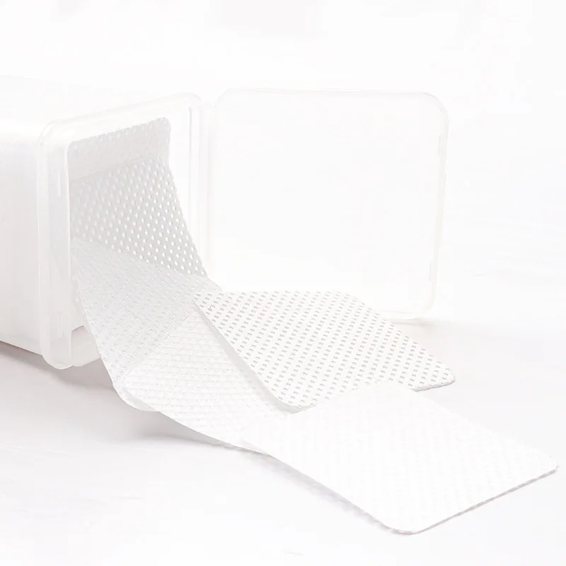 200 pçs papel sem fiapos toalhetes de algodão cílios extensão cola removedor almofadas cílios enxertia limpeza cola boca limpar ferramenta de maquiagem