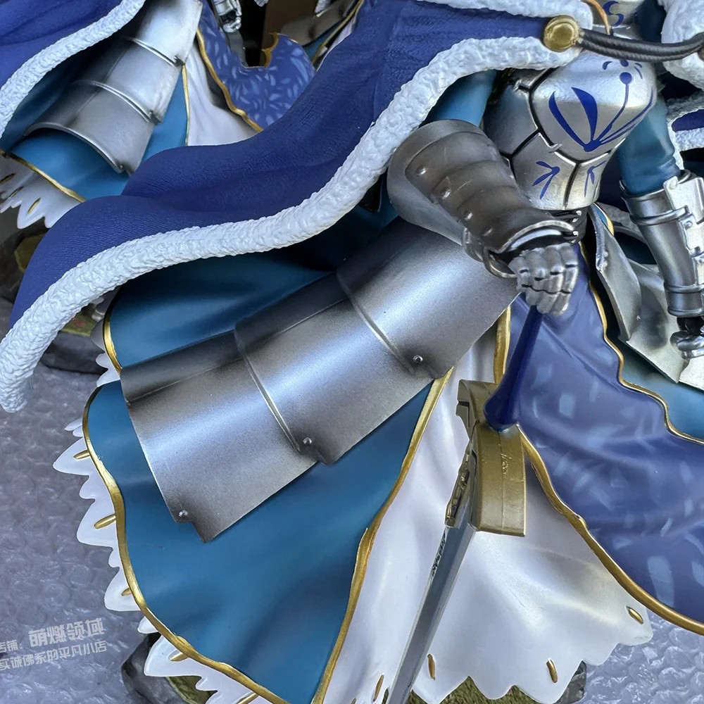 مصير صابر التريا 1:7 مقياس 28 سنتيمتر الشكل FGO المدرعة ملك الفرسان Excalibur تمثال نموذج تحصيل هدية