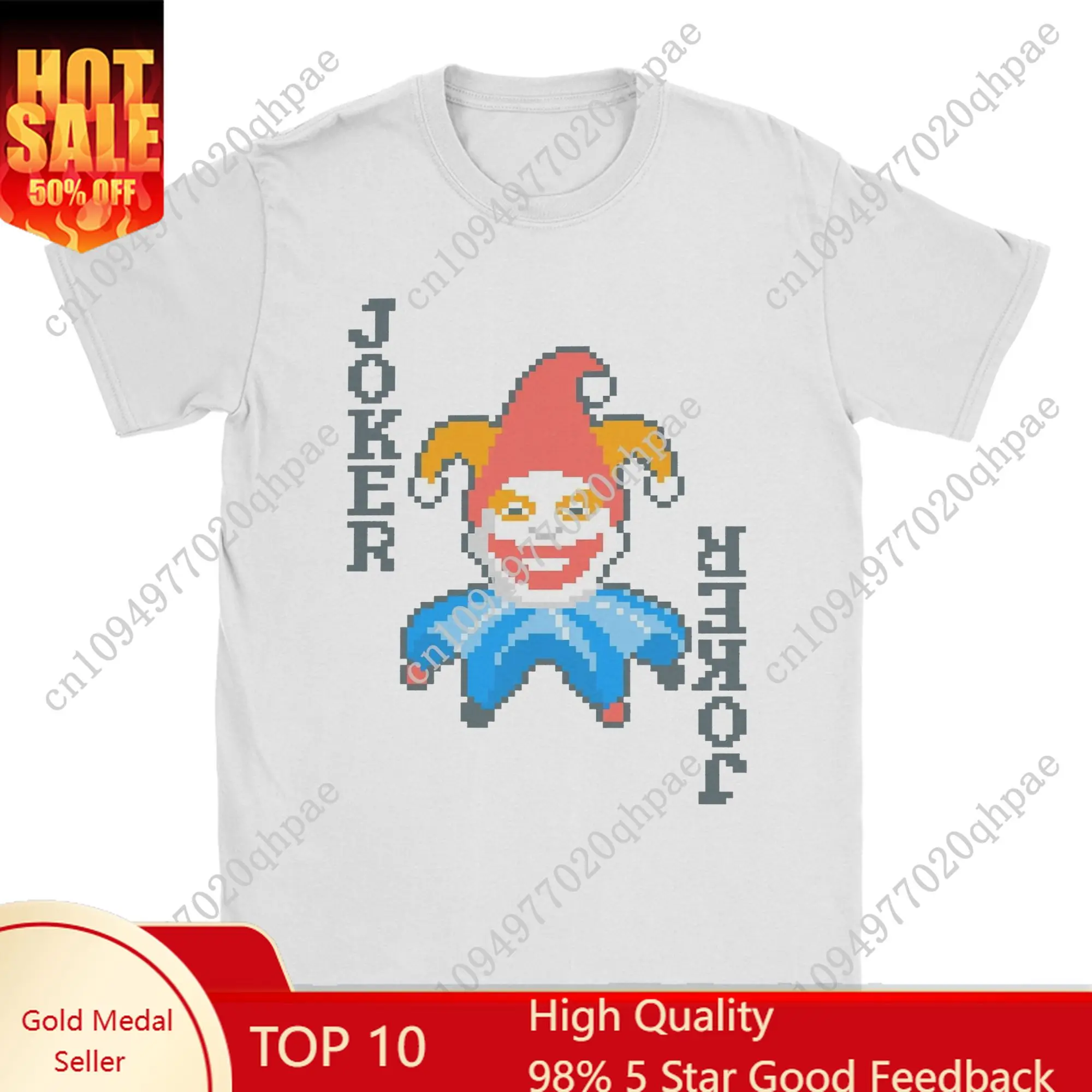 

Balatro Game Card Joker Jimbo T-Shirts Men Clown Leisure Cotton Tees Round Neck Short Sleeve T Shirts Plus Size Clothing