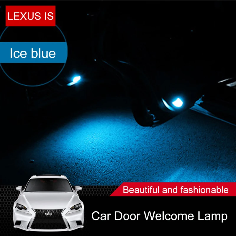 TAJIAN Car Door Welcome Floor Lamp Ambient LED Lighting Atmosphere Lights Waterproof For Lexus IS300 200T 250F GS RX300 ES250