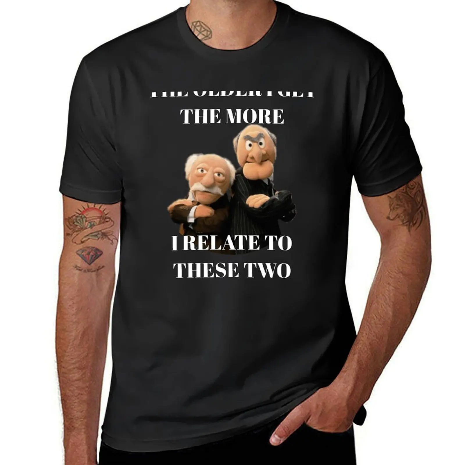 

Statler and Waldorf T-Shirt anime stuff topping tops baggy shirts shirts graphic tee men