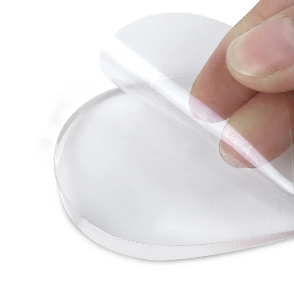 

5Pairs Transparent Gel Heel Pads Adult Self-Adhesive Comfortable Shockproof Feet Protector O X-Type Legs Orthotics Absorbing