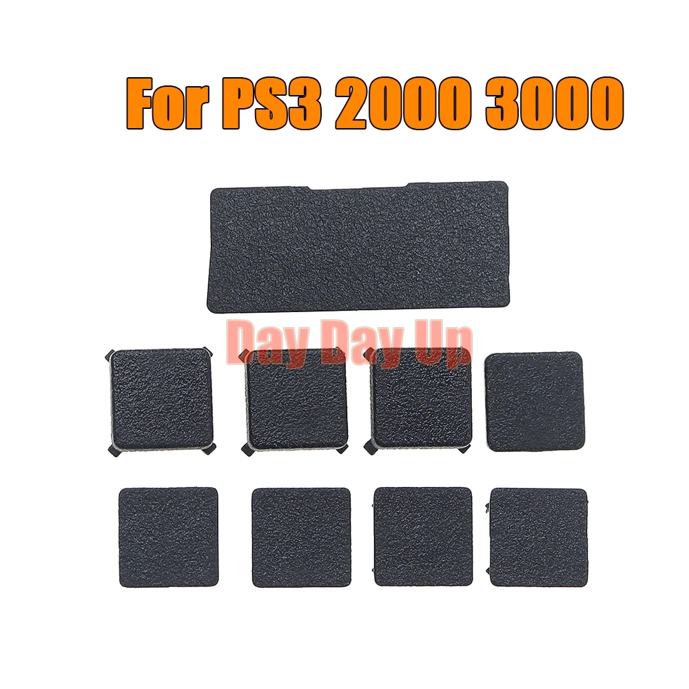 나사 구멍 발 커버 세트, 방진 플러그 플라스틱 하단 나사 커버, PS3 슬림 2000/3000 4000 콘솔용, 1 세트