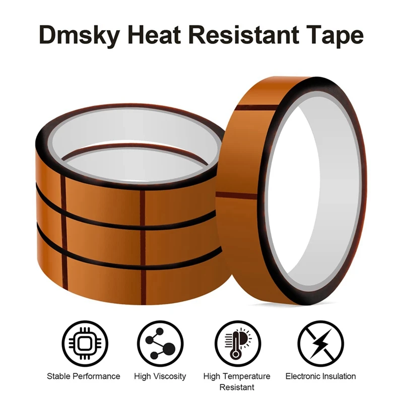 4 PCS Heat Tape For Heat Press Heat Transfer Tape 20Mm X 33M(108Ft) For Sublimation