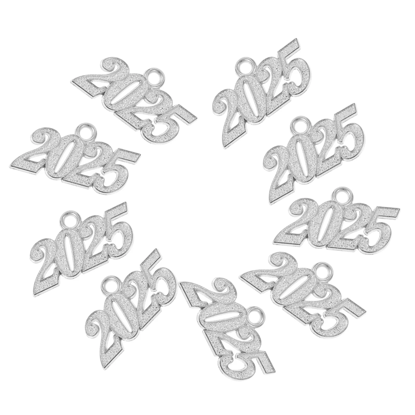 50 Pcs Doctor's Hat Charm 2025 Pendant 2024 Pendants Number Grad Cap Charms Alloy DIY