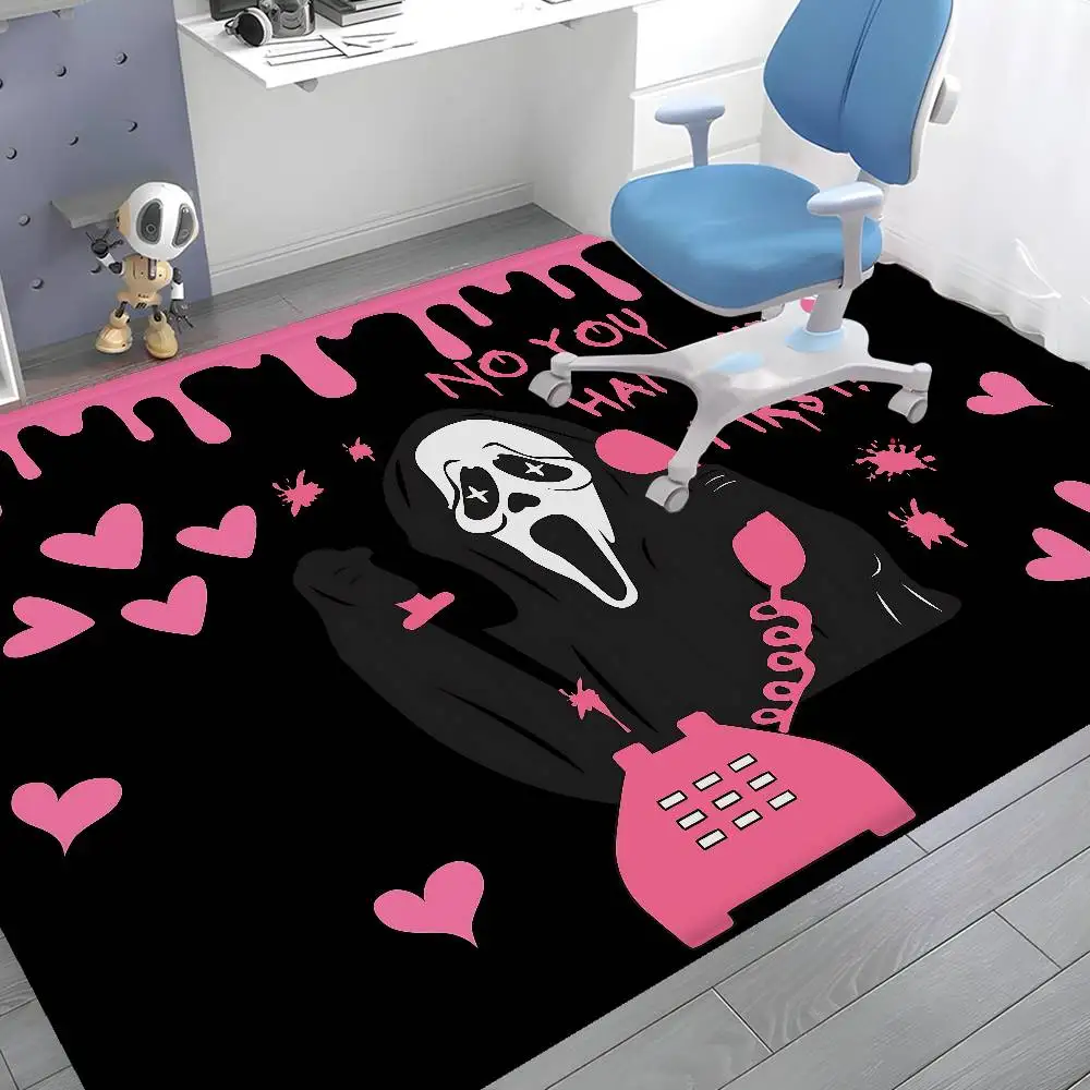 S-Scream Dead Horor Kitchen Mat Kids Room Bedroom Decoration Balcony Anti-Slip Doormat Living Room Alfombra