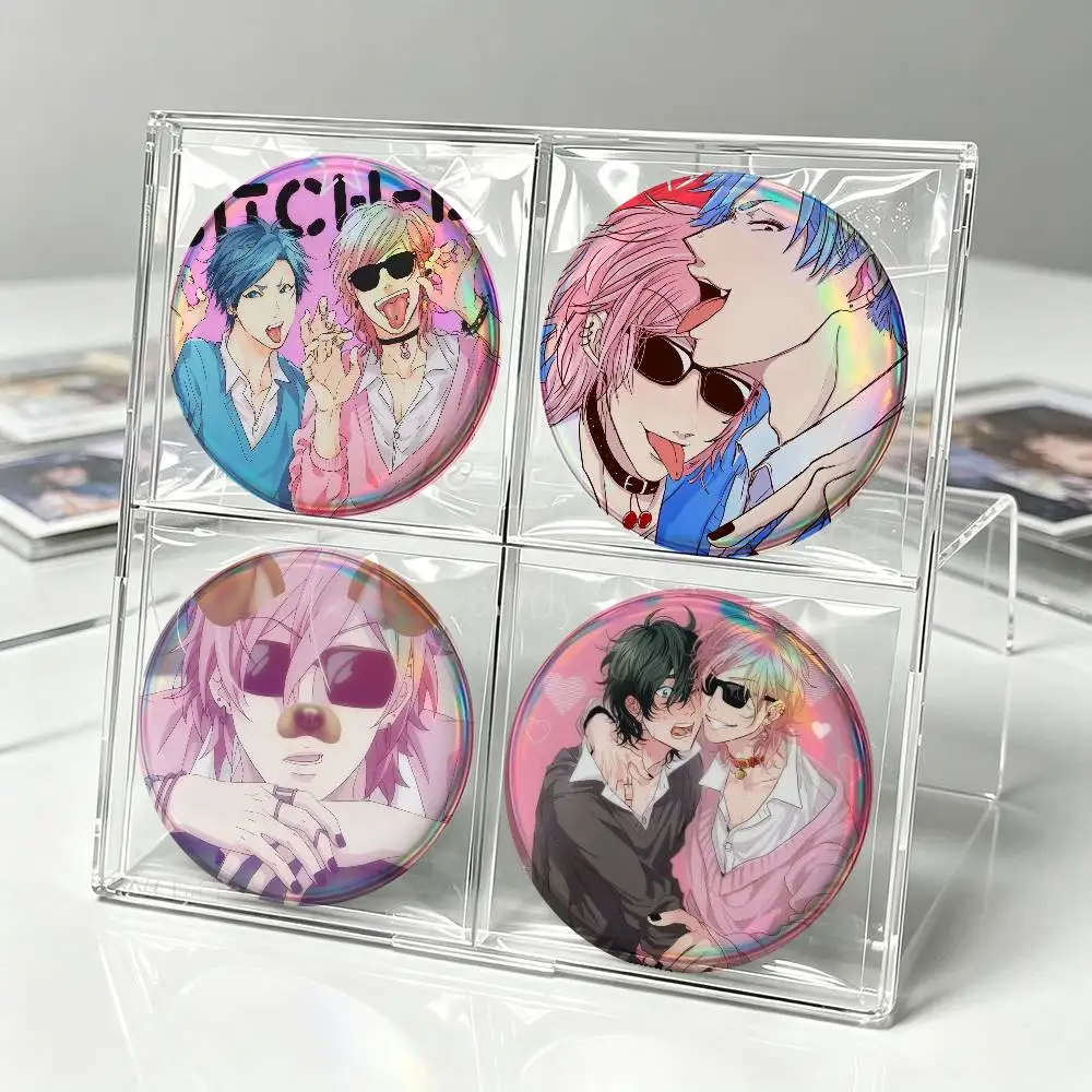 ANIME A-Ayato Yuri Y-Yarichin   Anime Brooches Cute Cartoon Badge Jacket Jeans Lapel Pin Gift Accessorie
