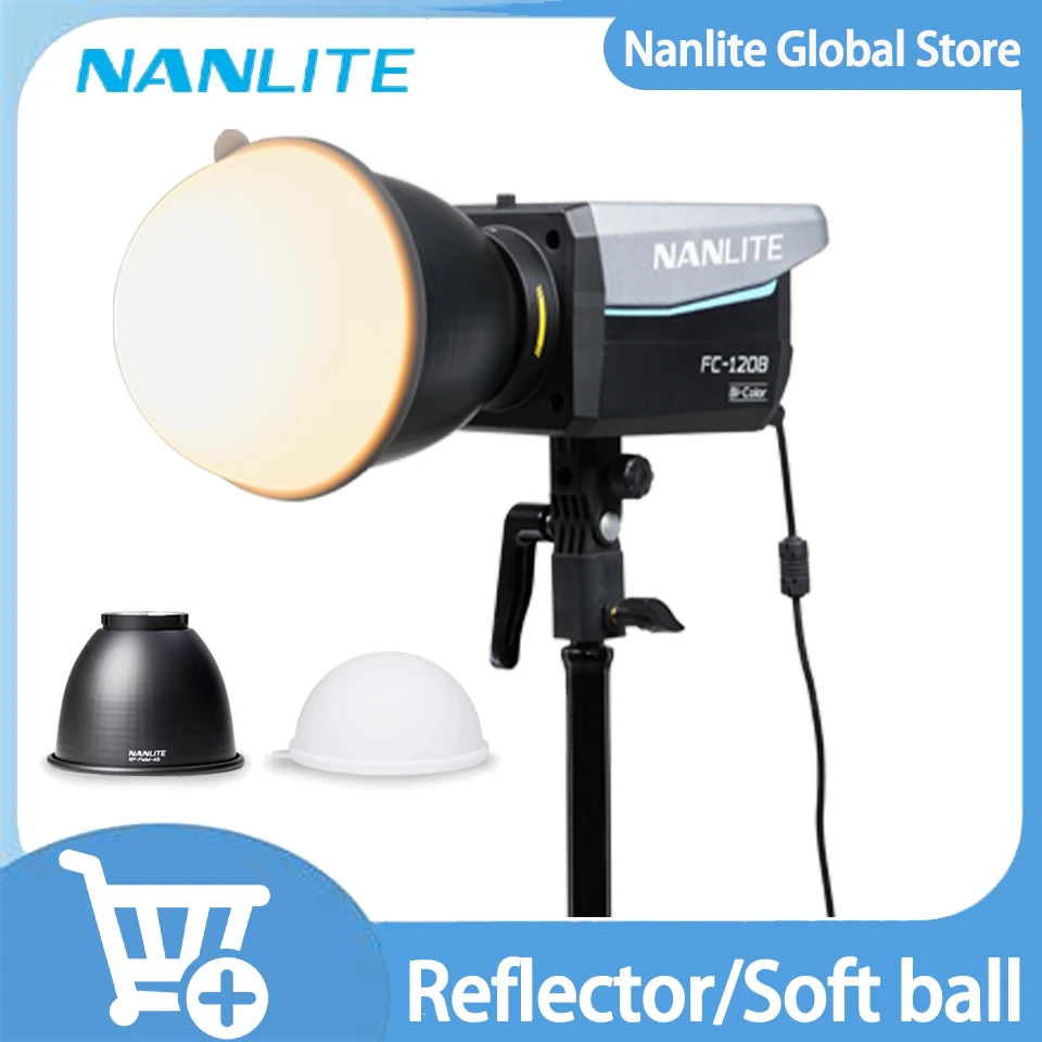 

Nanlite RF-FMM-45 Reflector 45° AS-DD-FMM FM-mount Reflector Silicone Soft ball Soft Light Photographic Light Accessories