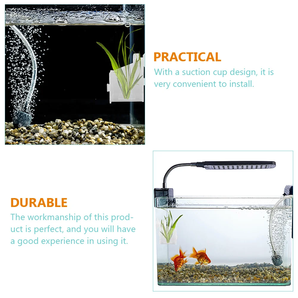 

Aquarium Planters Acrylic Water Cup Suction Cups Hydroponic Basket Fish Tank Accessories Aquatic Grass Holder Underwater