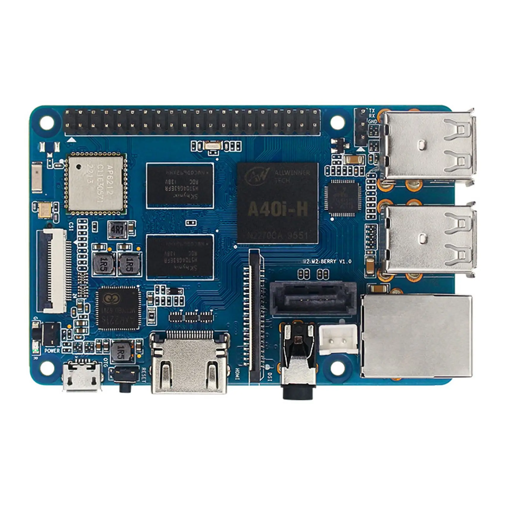 สำหรับ Banana Pi M2 Berry Quad Core A7 A40I ALLWINNER CPU SATR Interface Gigabit Ethernet Port BOARD