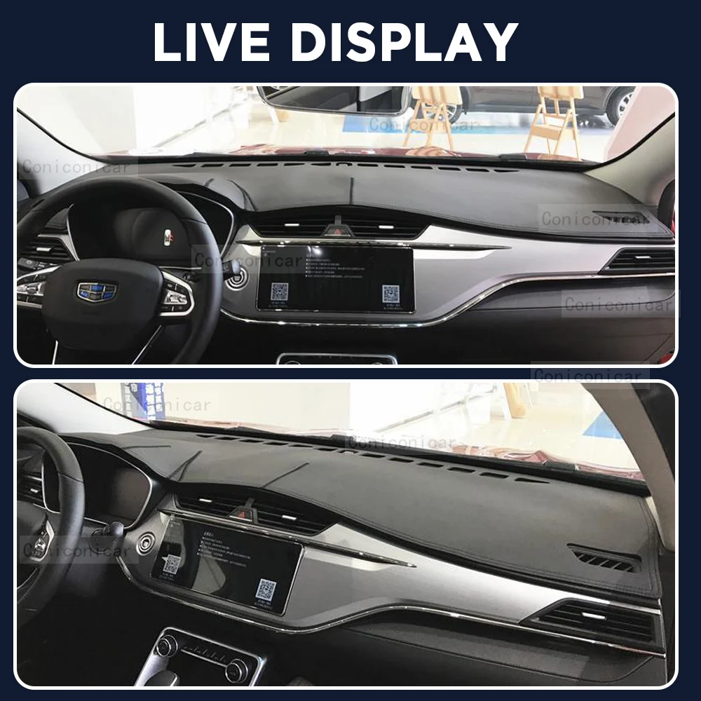 For GEELY BINRAY 2021-2023 Car Dashboard Cover Mat Dash Board Sun Shade Pad Anti-UV Artificial Leather sun-proof Accessories