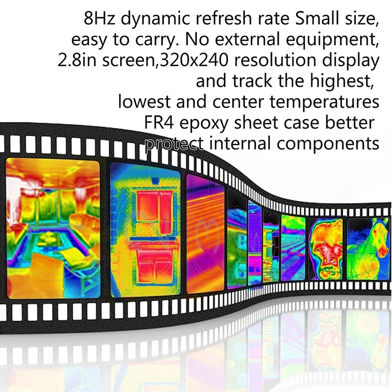 1 Piece Thermal Imager, 2.8Inch Thermal Imager Infrared Camera, 320X240 ‑40℃ To +300℃ USB C Charging