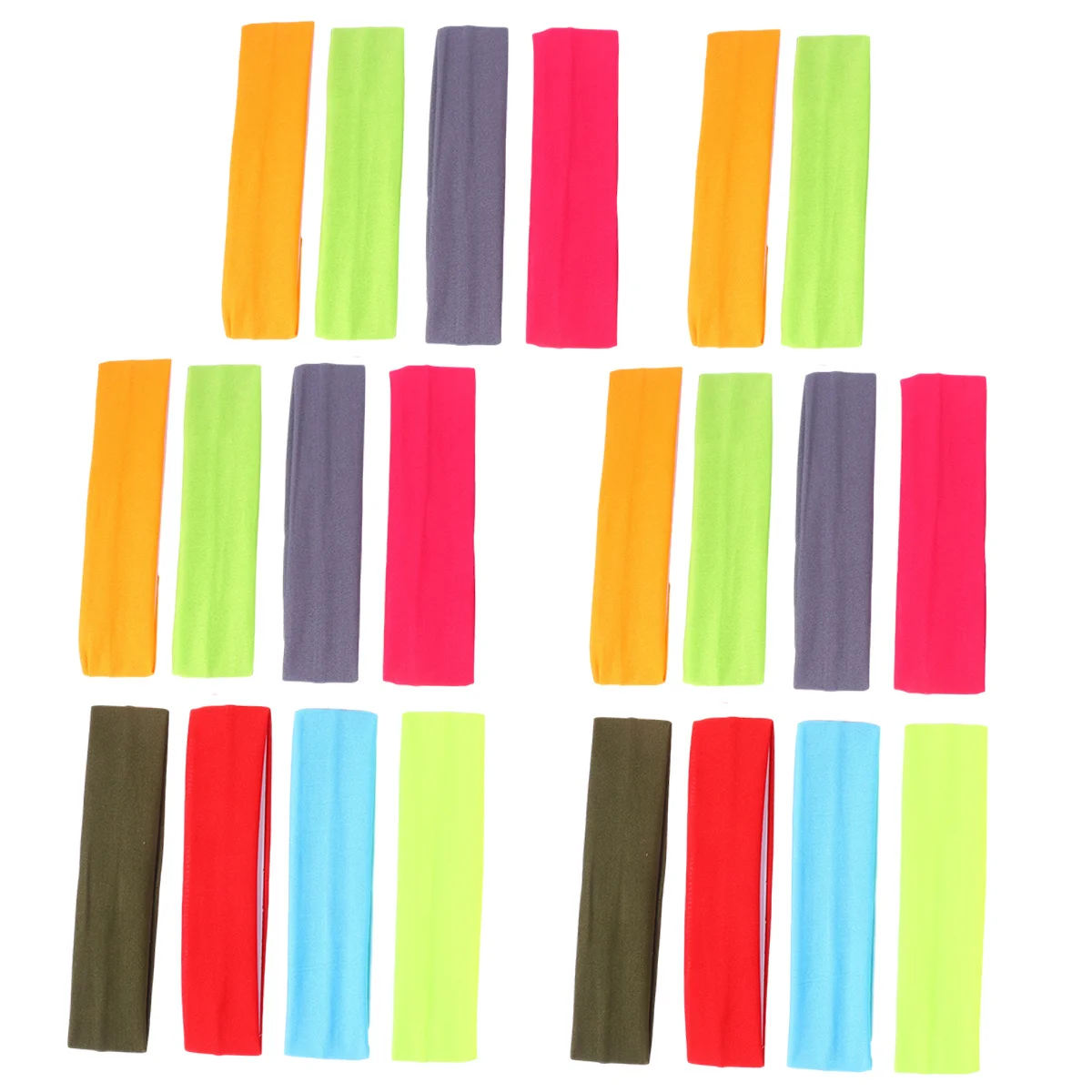 

22Pcs Running Headbands Women Sports Hair Accessories Yoga Headwrap Elastic Soft Lightweight Hairband for Workout Spa Facial