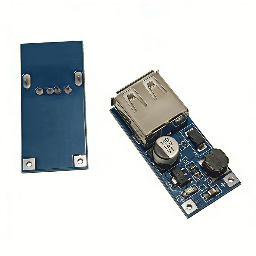 

DC-DC Boost Module 0.9V~5V to 5V 600mA USB Output Charging Circuit Step Up Boost Converter Supply Voltage Module Blue Green