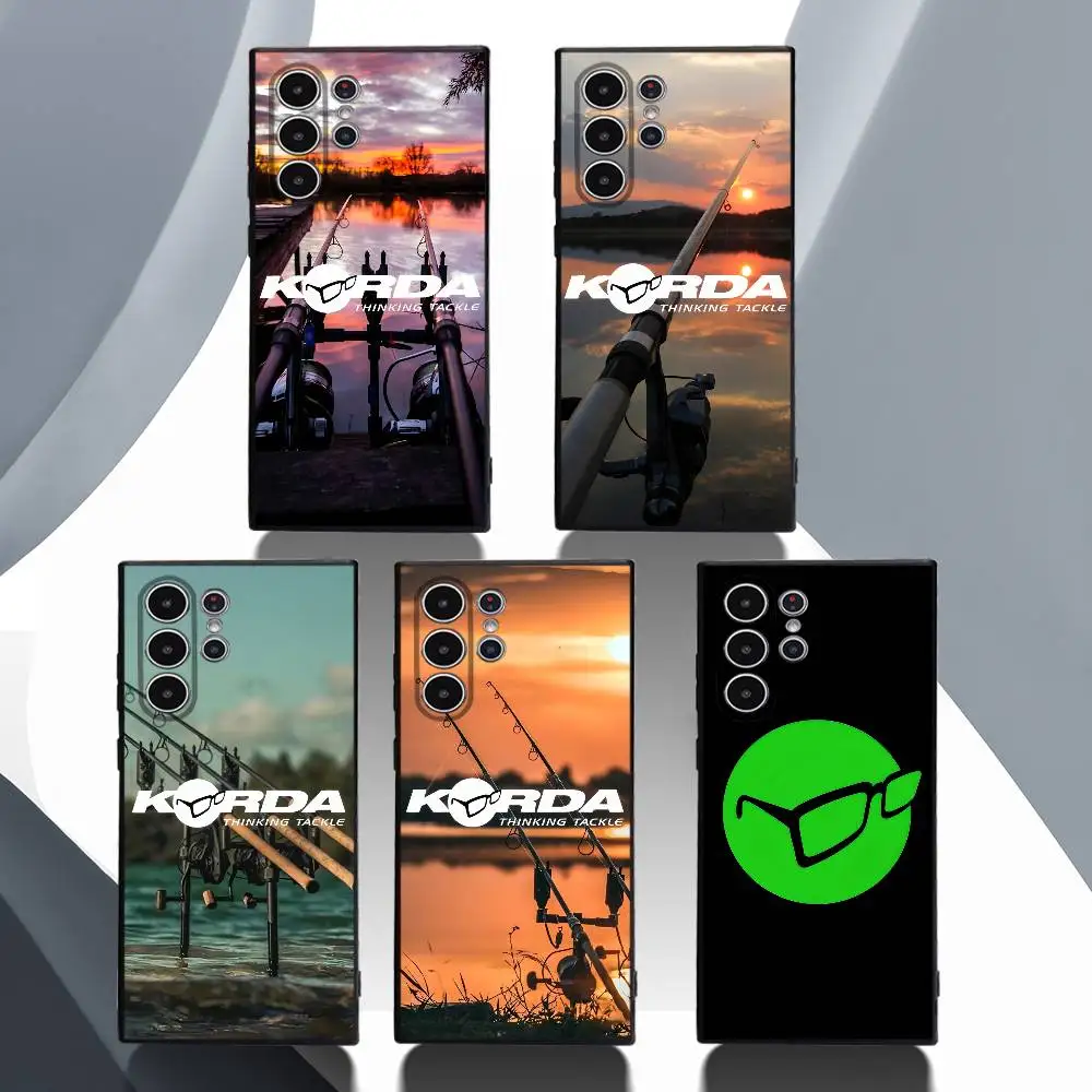 

Luxury Fishing K-KordaS Phone Case For Samsung Galaxy S25 S24 S22 S23 Ultra S21 S20 Plus 5G Protective Silicone Funda