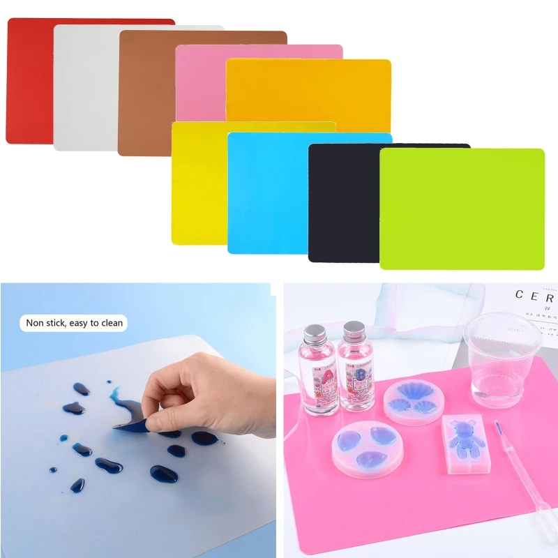 Large Silicone Mats  Non Stick Non Slip Heat-Resistant Silicone Craft Mat for Resin Casting Mold