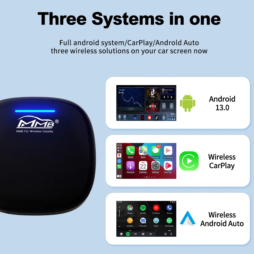 MMB MAX Android 13 CarPlay Ai Box 8+128G QCM6125 Netflix&Youtube GPS 4G LTE For BYD Seallion&DENZA Multimedia Video Android Auto - Image 3