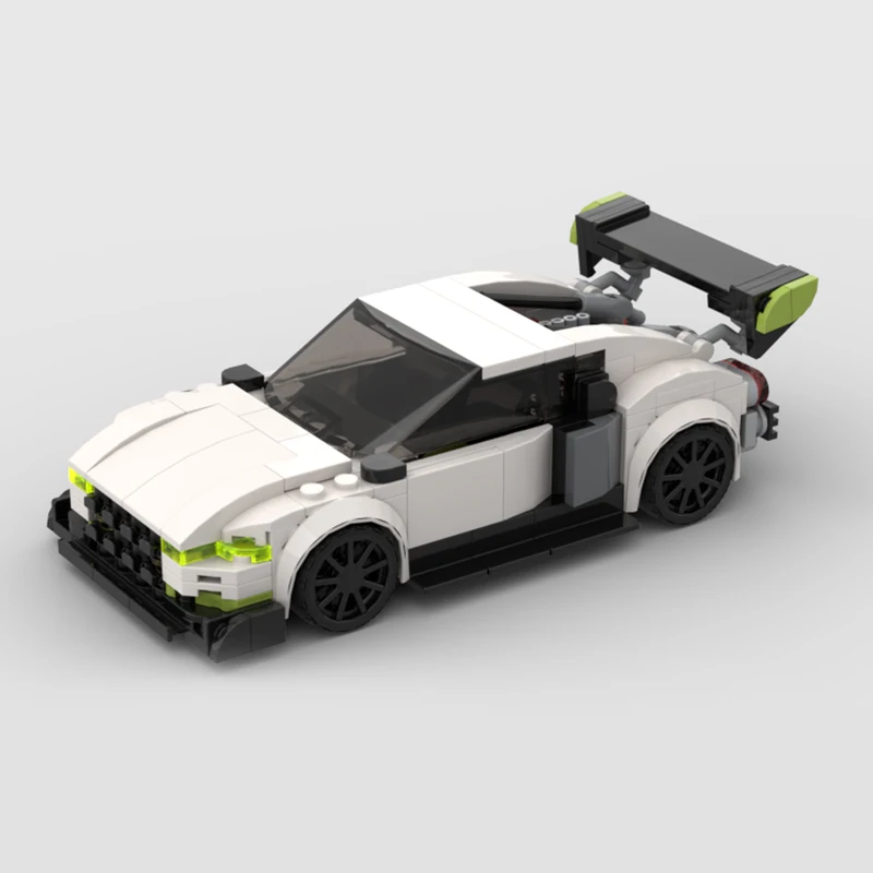 Speed Hypercar Model MOC Building Bricks Sports Car R8 V10 Custom Modular Technology Gifts Toys Suit Holiday Assemble Display