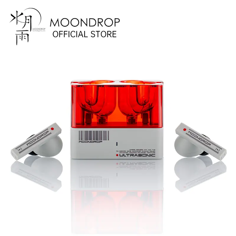 سماعات أذن MOONDROP Ultrasonic، مشغلات هجينة، TWS، إلغاء الضوضاء النشط، LDAC، بلوتوث 5.3، مشغل ديناميكي 13mm