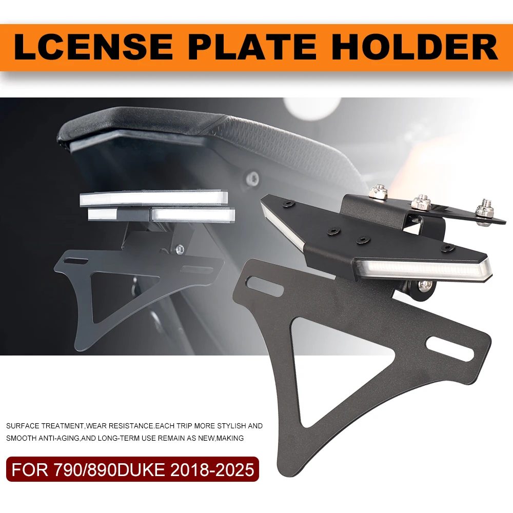 

license plate holder turn signal integrated license plate holder short NEW accessories FOR 790 DUKE 890 DUKE 2018-