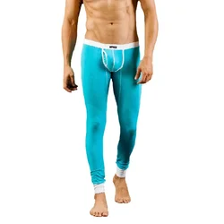 Winter Men's Thermal Underwear Bottoms Autumn Long Johns Slim Fit Thin Warm Leggings Pants Skinny Cotton Breathable Tight Thermo